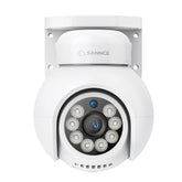 4K UHD PoE Security Outdoor PT IP Camera - Pan & Tilt, AI Vehicle Detection, Two-way Audio, Up to 256GB microSD Card Storage, ONVIF Compliant, Compatible with SANNCE N98PBD/N96PBK